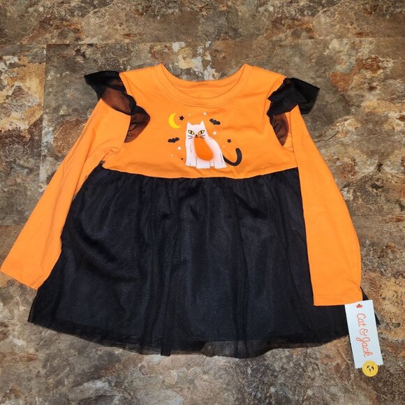 Cat & Jack Other - Cat & Jack Kids Halloween Cat Long Sleeve Top - Size 4T - NWT